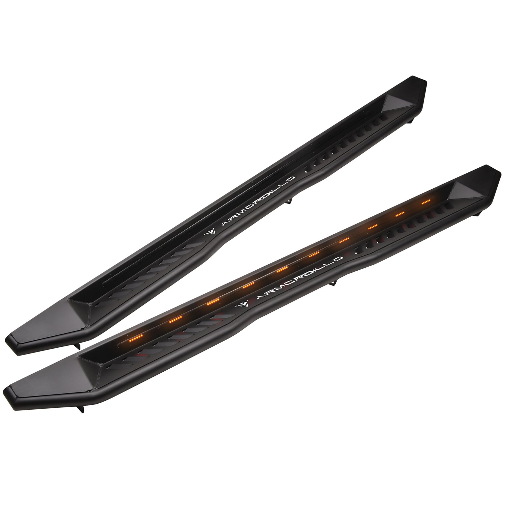 Photo 1 of Armordillo FX Sequential LED Running Boards - Steps for Ram 1500/2500/3500 Crew Cab | Matte Black Lighted Side Step Bars NOT A COMPLETE SET BOX 1/2