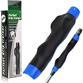 Golf Grip Trainer, Right Handed, Proper Hand Position &amp; Muscle Memory | Ergonomic ridge, ABS/TPR rubber, non-slip comfort. Fits driver, wood, iron, wedge. Portable training aid for men &amp; women