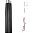 BRILLIANCE4U Aluminum Tent Poles Replacement, Fits Both Female and Male Ends, Lightweight Tent Pole Repair Kit, 7001 Aluminum Alloy T6 Heated