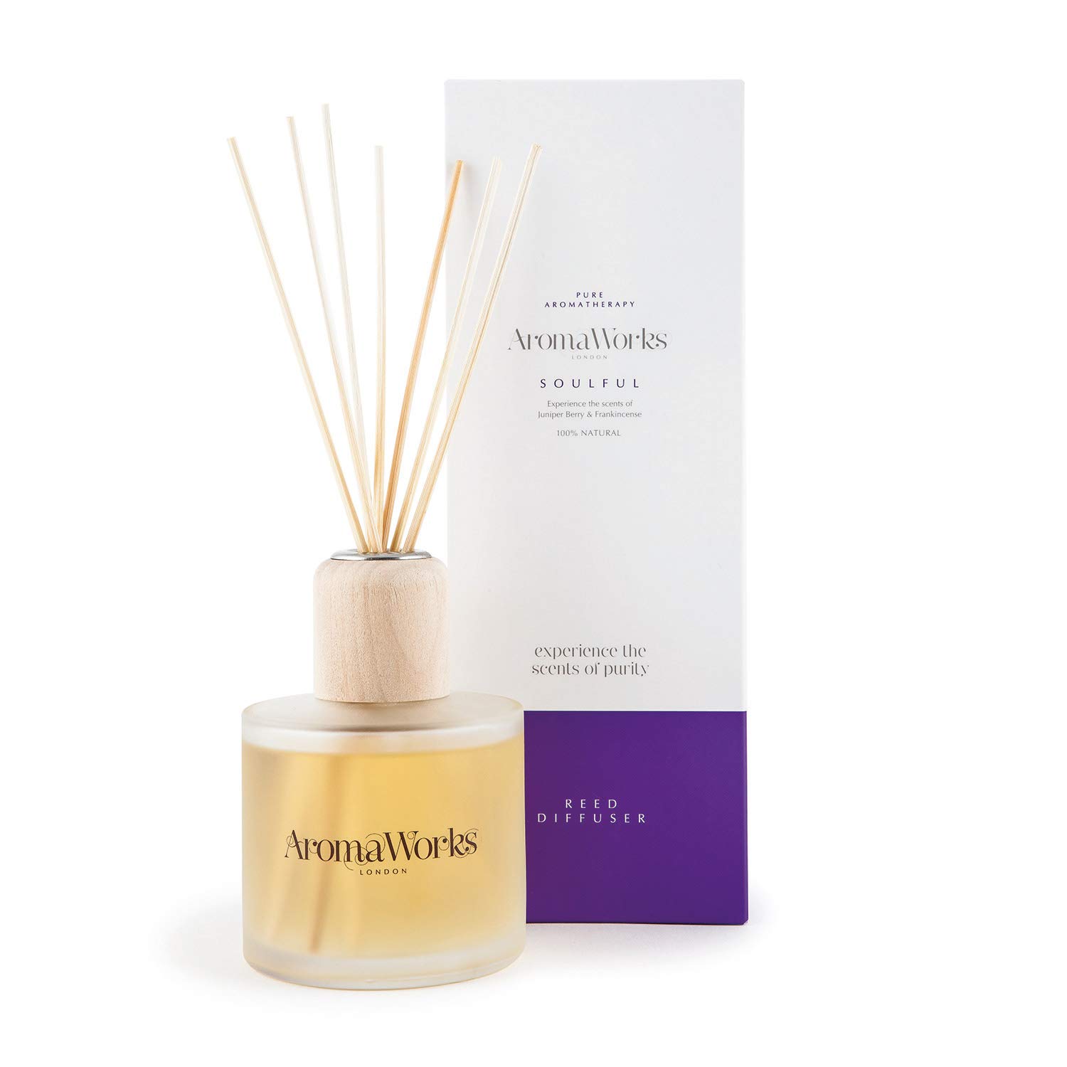 Amazon Com Aromaworks Soulful Reed Diffuser Frankincense Juniper Berry And Patchouli Aromas Relax Clarity Time Out Natural Vegan Cruelty Free 0ml 6 76oz Beauty