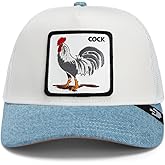 Goorin Bros. Core Combo Trucker Hat for Men and Women, White (Rooster Fan Institution Ball Club), One Size