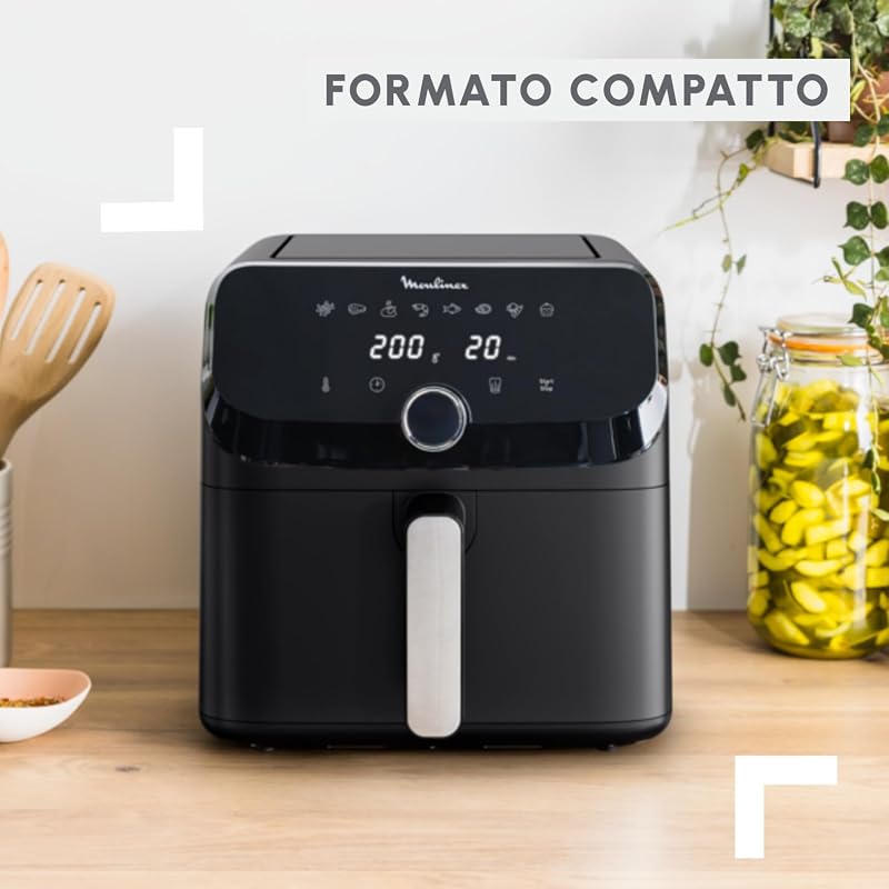 Easy Fry Mega, Friggitrice ad Aria 7,5L, Nero, EZ8558