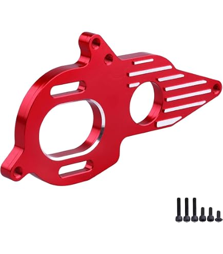 Hot Racing Aluminum Motor Mount For Arrma 1/10 4x4 BLX Vehicles - Adjustable With Cooling Fins