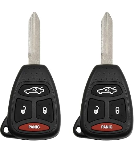SEGADEN Replacement Key Shell For Dodge Jeep Chrysler Mitsubishi – 3-4 Button Key Fob Case (PG751D)