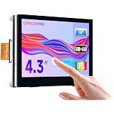 waveshare 4.3inch QLED Display, Compatible with Raspberry Pi 5/4B/3B+/3A+/3B/2B/B+/A+/CM3/3+/4, DSI Interface, 800 &times; 480 Resolution, Integrated Structure,