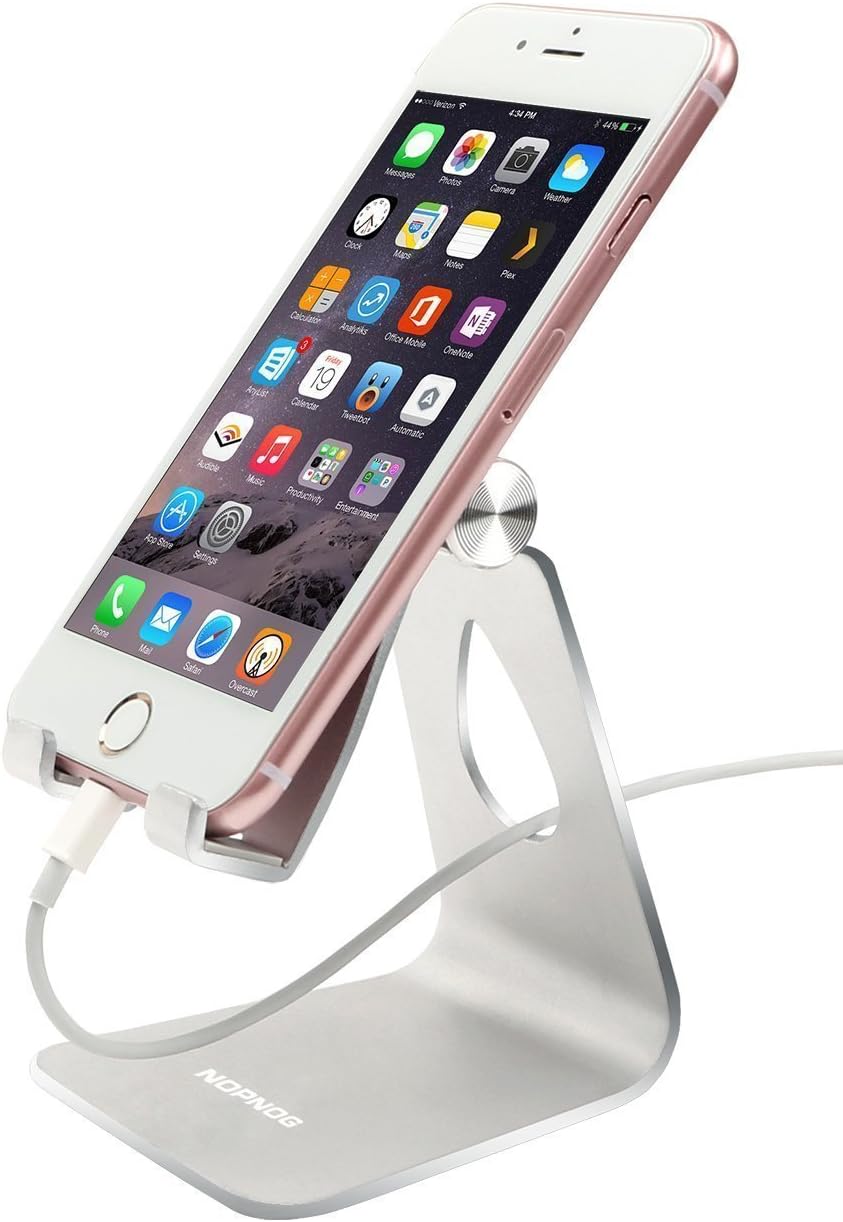 NOPNOG Cell Phone Stand for Desk Lightweight Multi-Angle Adjustable Mount Holder for iPhone X,8,8plus,7,7 Plus Samsung Galaxy S7/ S8 Google Nexus, Lumia, Tablet iPad