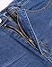 Chigant Womens Stretch High Waisted Short Mini Denim Skirt Jean Skirts Dark Blue
