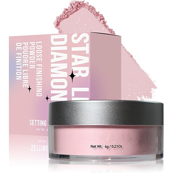 Amazon.com : Shimmer Finish Setting Powder,Pink Translucent