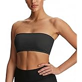 Naimula Women Strapless Bras Sports Tube Top Padded Bandeau Basic Tank Top Yoga Workout Gym Everyday Bralette
