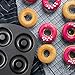 Non-Stick Donut Pan for Baking Delicious Healthy Donuts and Bagels - High-Grade Carbon Steel Doughnut Pan - 6-Cavity Donut Hole Pan Set with Non-Stick Surface by Zulay Kitchen (Pack of 2)