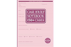 Case Brief Notebook: Mega 150+ Templates for Case Brief Notetaking for Law School Students with additional Planner, To Do Lis