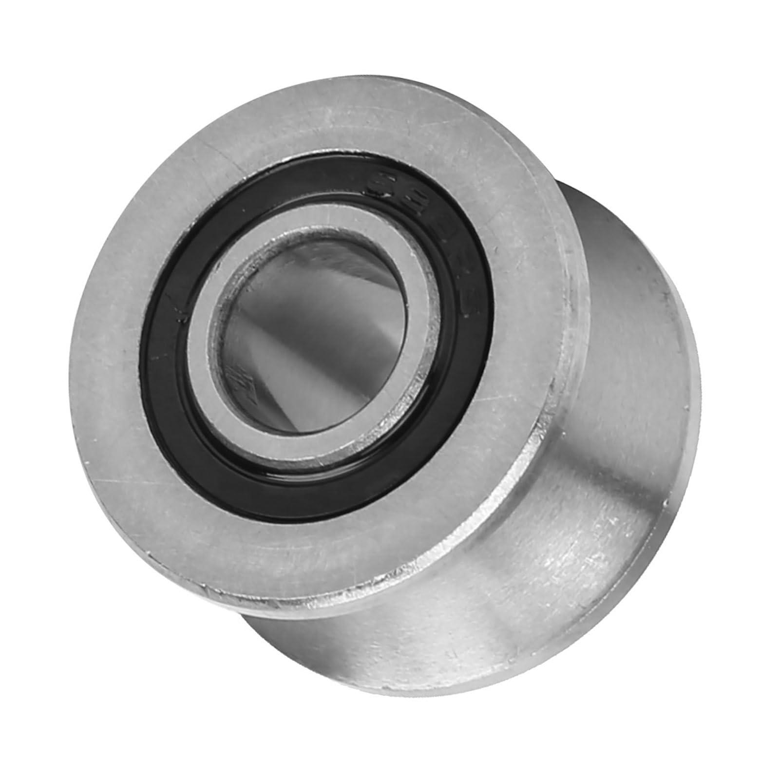 Akozon Pulley Bearings, U22 U Shaped Round Bottom Track Groove Pulley Bearing Sliding Rollers Bearing 822.514.5mm
