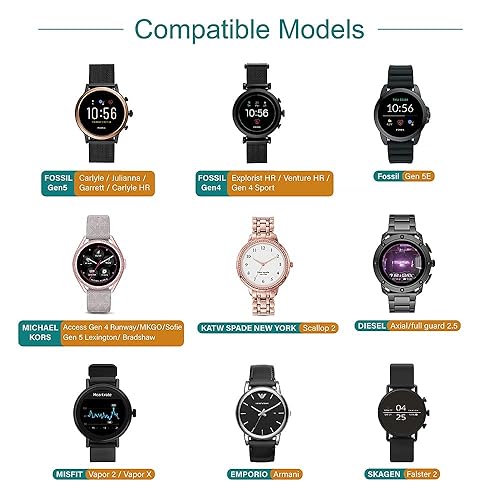 TUSITA Charger Compatible with Fossil Gen 5E 6, Emporio Armani - Main Image