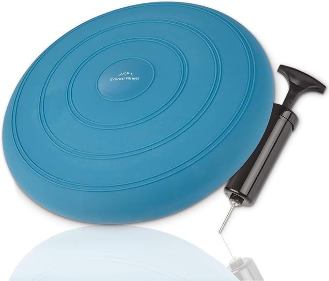 EVEREST FITNESS Disco vestibular, Lleno de Aire, Ø 33 cm, Negro ...