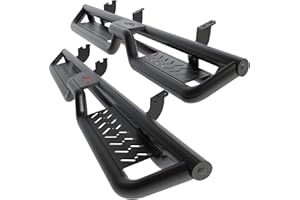 Perfit Liner 6.5 inches Running Boards & Side Steps for 2024 2025 2026 Toyota Tacoma Double/Crew Cab (4 Full Size Doors) Black Carbon Steel Rails Nerf Bars