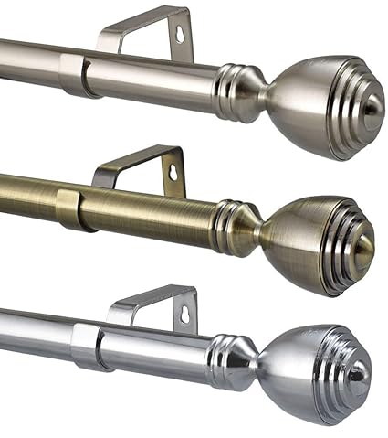 Your Home Online 28mm Extendable Complete Eyelet Metal Curtain