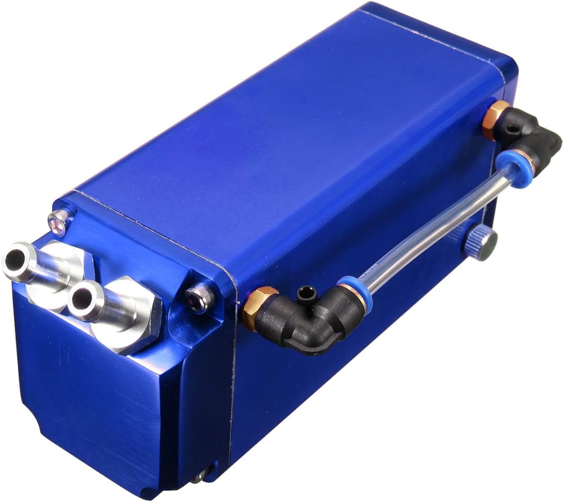 Carvicto - 500ml Square Oil Catch Tank Can for VW GOLF LUPO POLO GTI VR6 MK1 MK2 MK3 MK4 MK5 Aluminium Alloy