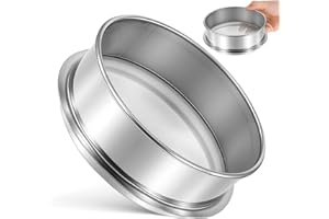 AKOOSY Fine Mesh Stainless Steel Paint Strainer 100 Mesh Sieve for Smoothing Glaze and Pigment Filtering