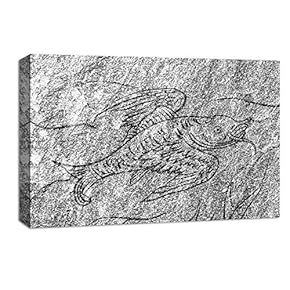 Canvas Wall Art - Celestial Beast Rock Painting - Canvas Prints Home Artwork Decoration for Living Room,Bedroom - 12x18 inches