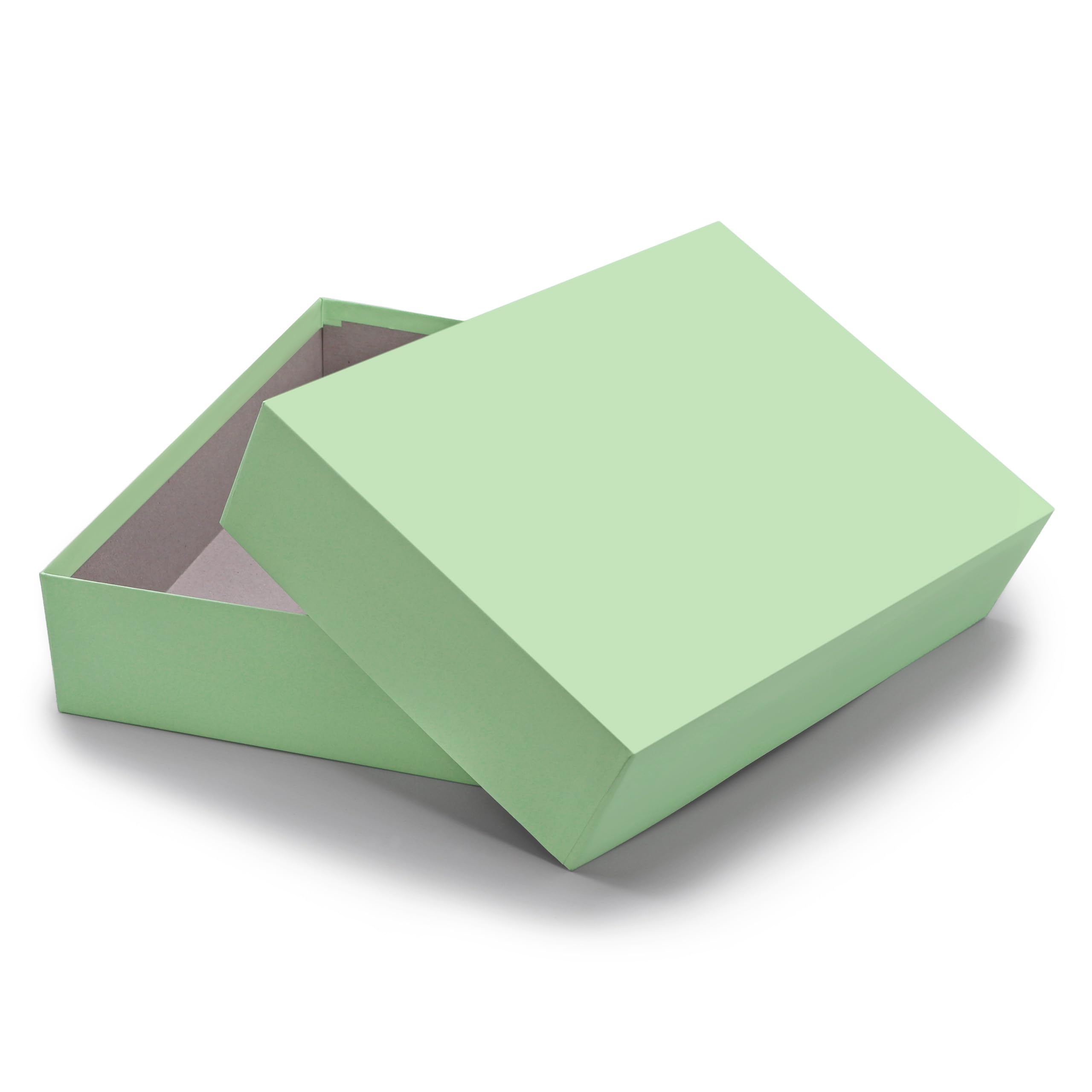 NEUSER PAPIER storage and gift boxes – 1 piece – DIN A4 – mint green (green) covered – 302 x 213 x 70 mm