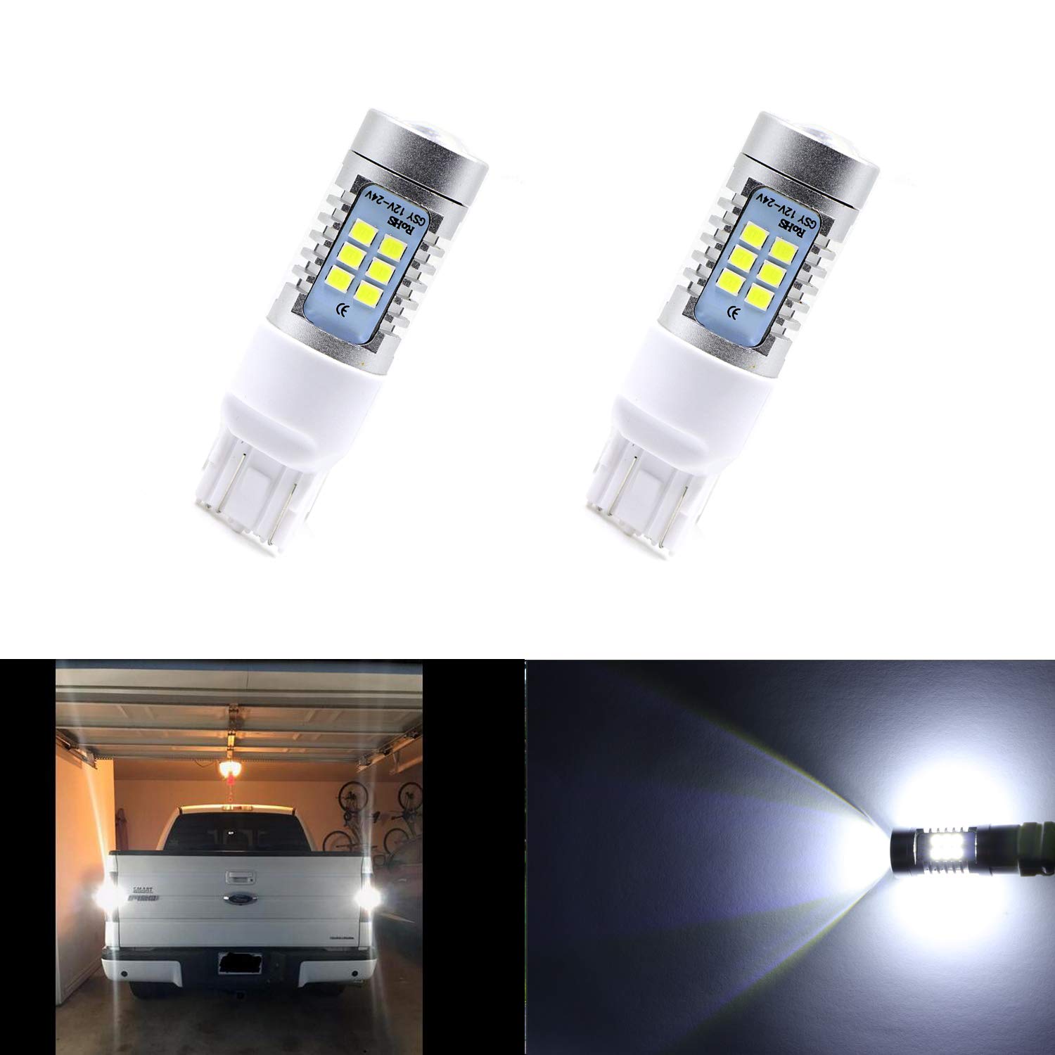 Dantoo 2 pcs 7443 7444 7441 7440 LED Bulb Extremely Bright