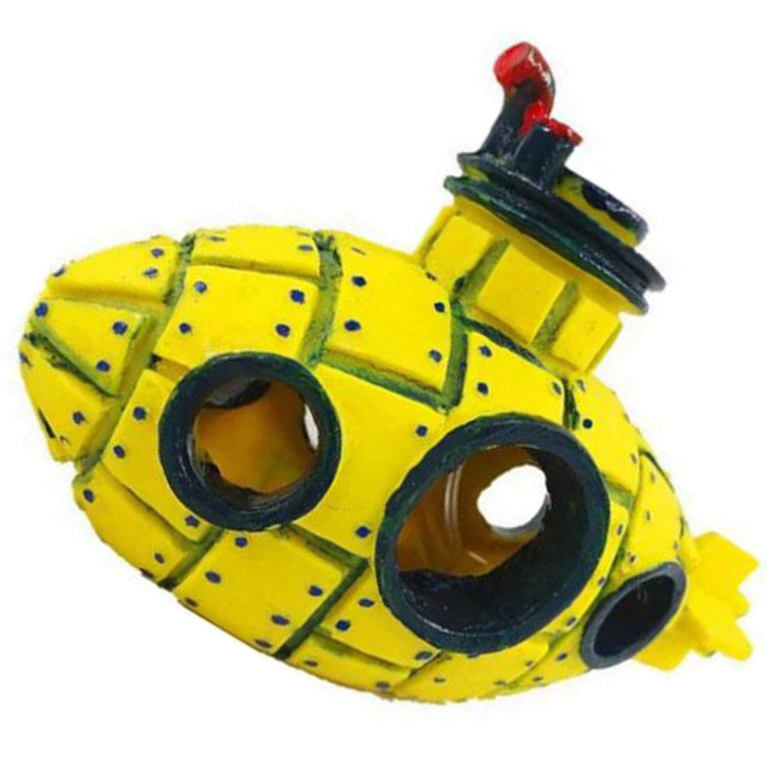 XINGYIYIJIA NA Resin Fish Tank Ornament Aquarium Simulation Air Pump Bubble Stone Bubble Maker Pineapple Submarine Decoration