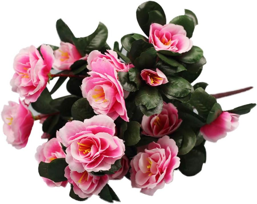 Amazon Layayyii 造花 シャクナゲ インテリア 花束 枯れない花 観葉植物 結婚式 プロポーズ パーティー 室内 イベント 家庭 お祝い お見舞い プレゼント シャンパン 飾り 装飾 ピンク 造花 オンライン通販
