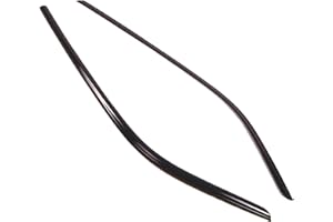 TuningPros Outside Mount Window Vent Visors Rain Guards Compatible with Subaru Forester 2005-2008 | Side Window Wind Deflectors Rain Shields | Smoke Tinted, 2 Pcs Set, DGWV-740-2