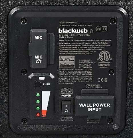 blackweb party speaker a014