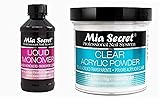 MIA SECRET 4oz Liquid Monomer + 4oz Clear Acrylic