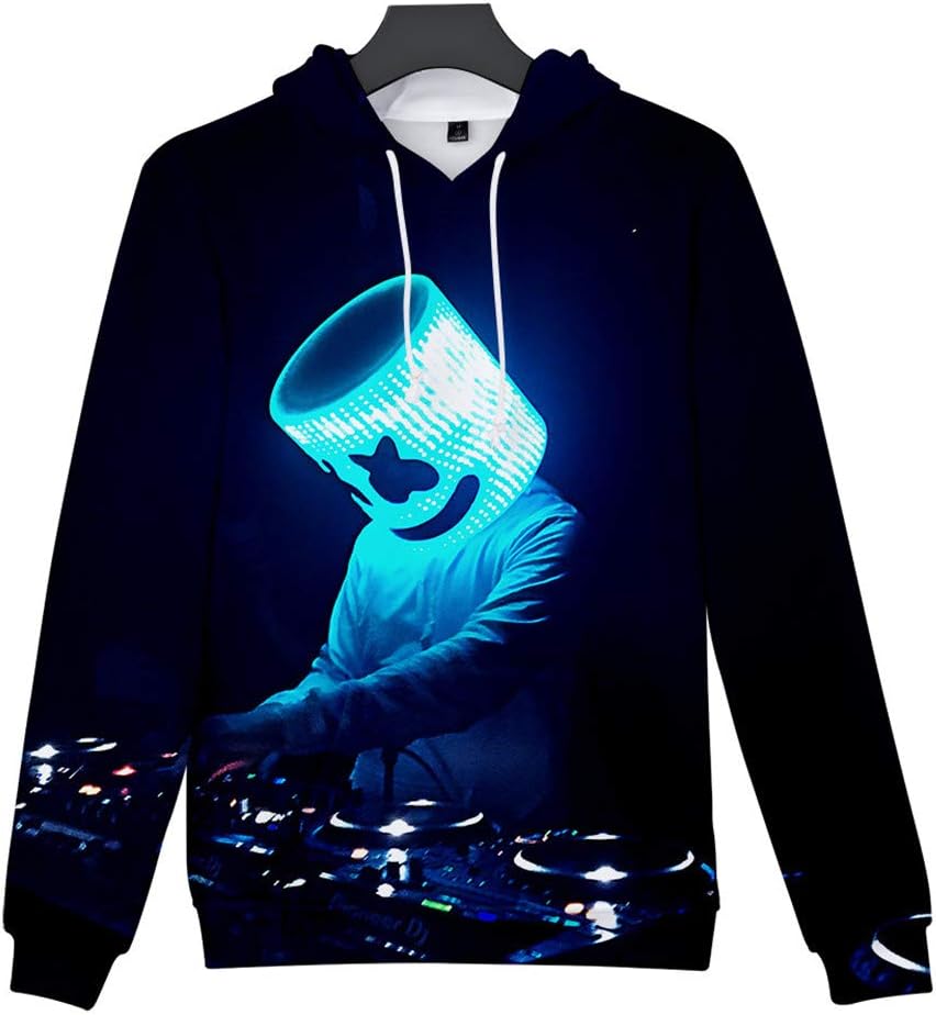 Oxking Unisex 3D Digital Print Pullover Hoodies Hooded Sweatshirts