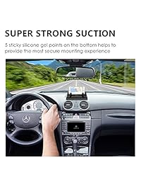 Vansky - Soporte de teléfono para coche, de silicona, para salpicadero de coche, para iPhone X 8 Plus 7 Plus 6 6S Plus, Samsung Galaxy S8 Plus Note 8 S7 de 3,5 a 7 pulgadas, smartphone o dispositivos GPS