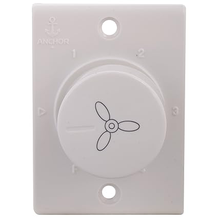 Anchor 14502 Penta Step Fan Regulator Socket Size Eme Wh, White