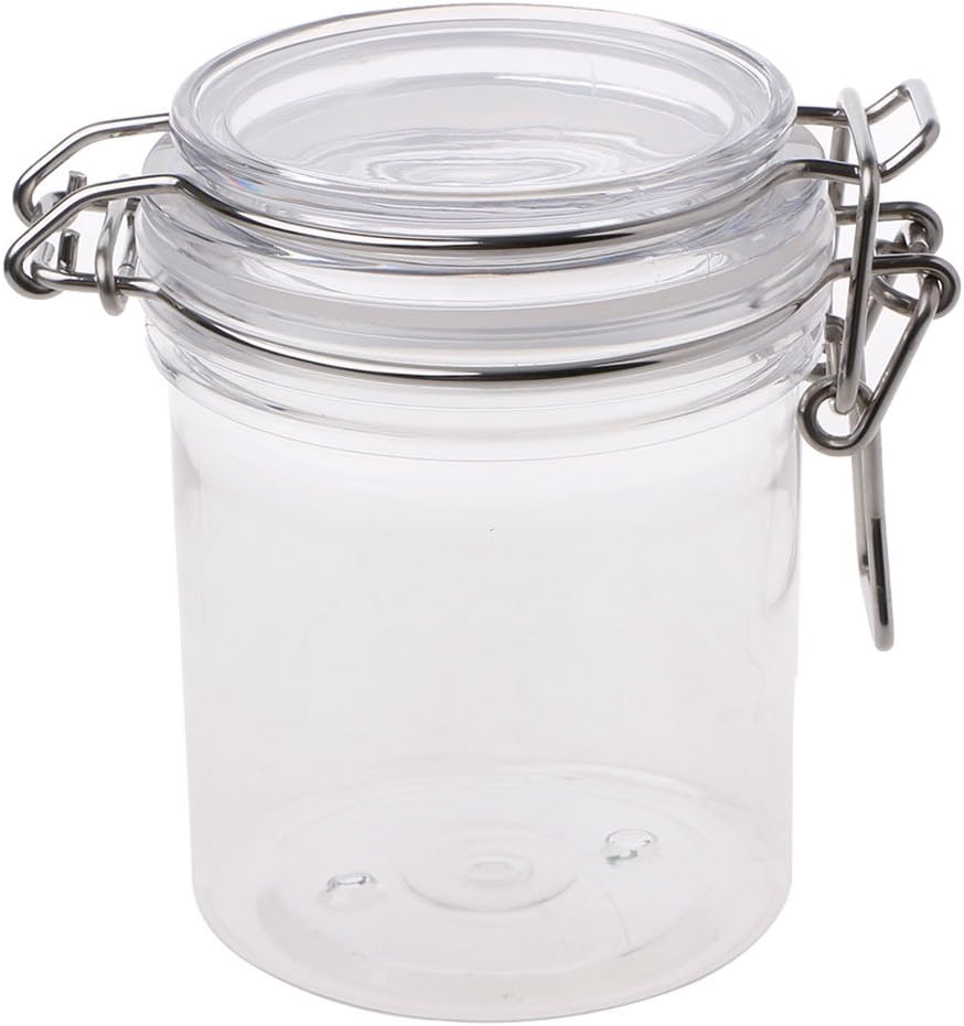 Ronri 200 ml/250ml Food Storage Milk Powder Box Clamp Lid Air Tight Sealed Locking Jar Kitchen (250ml)