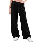 Amazhiyu Women's Wide Leg Baggy Sweatpants Drawstring Joggers Pants with Pocket
