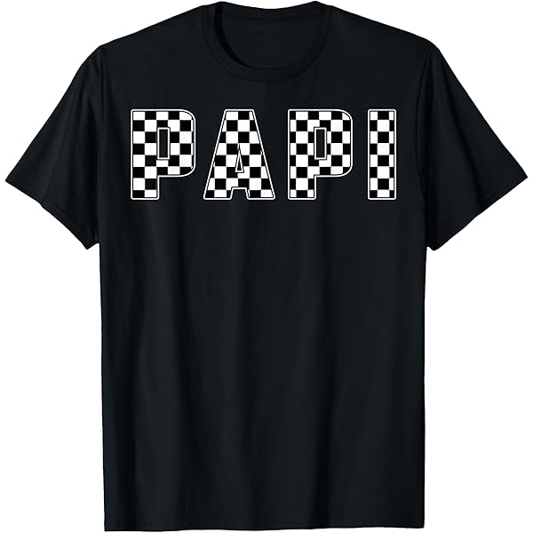 Amazon.com: Papa Racing Race Car Papa Checkered Flag Pit
