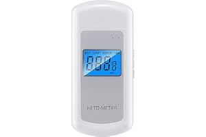 JASTEK Professional Ketone Breath Analyzer – Portable, Rechargeable Ketosis Breath Tester & High Accuracy Ketone Breath Meter | Track Ketosis & Keto Diet with 10 Mouthpieces