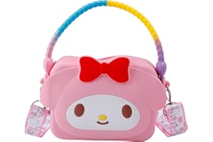 G-AHORA Cute Kitty Cat Meldy Wallet with Lanyard Kawaii Kitty Coin Purse Gifts for Kitty Cat Girls Kids Women (STbag-MLD)