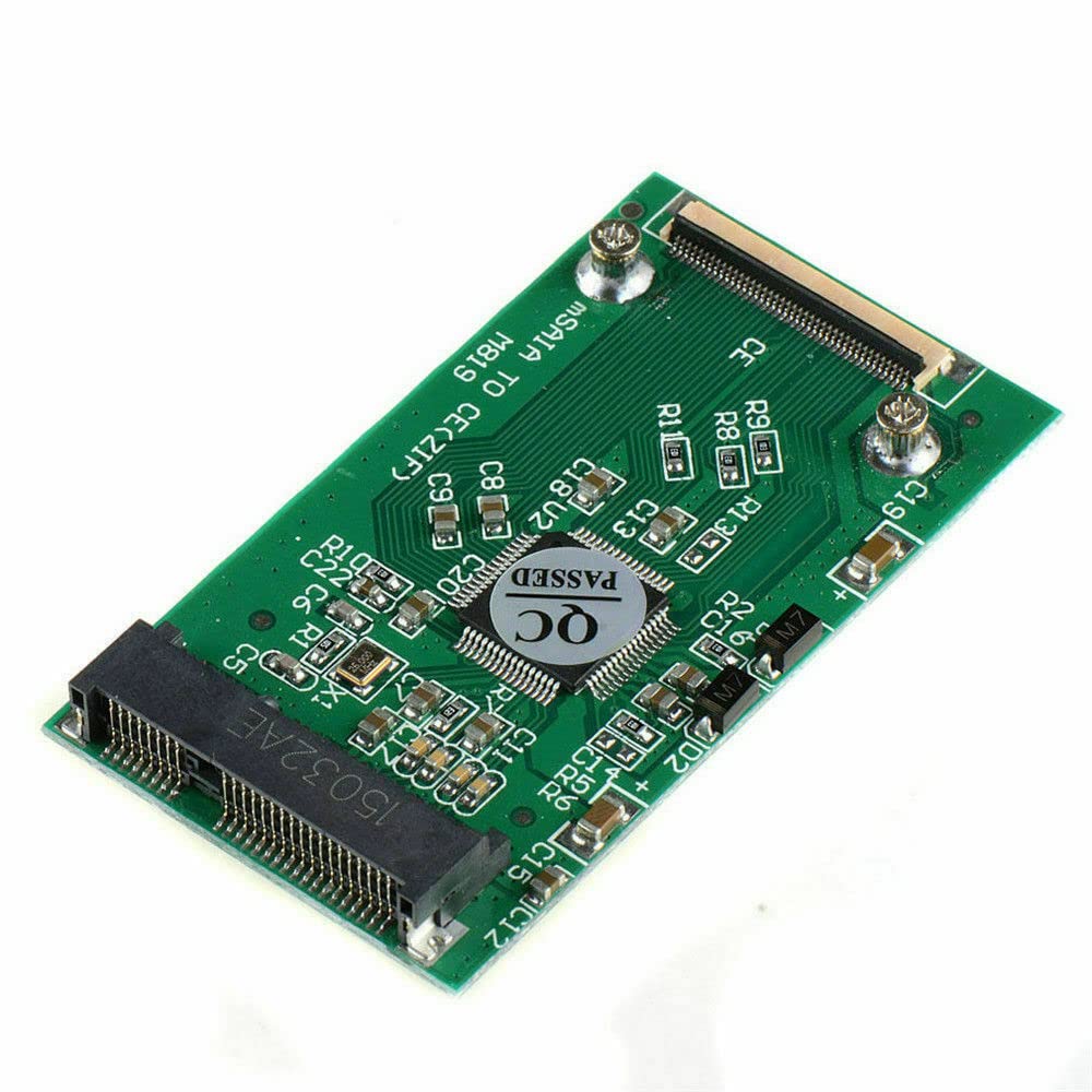 Multibao MSATA to CE ZIF mini SATA to ZIF 40pin Card 50mm Mini PCI-E PCI E Express 1.8 inch SSD HDD Adapter Converter for Laptop Notebook 3.3V PCB Module