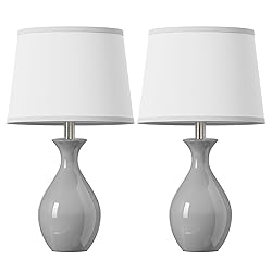 PARTPHONER Table Lamp Set of 2, Modern Ceramic