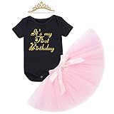 1st Birthday Outfit Baby Girls Unicorn Bodysuit