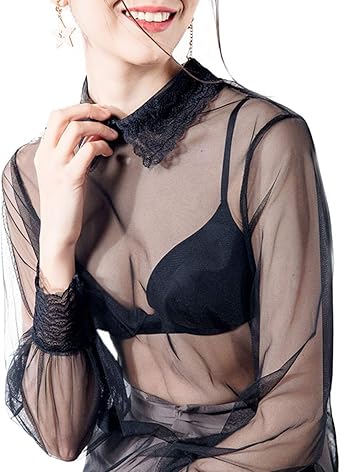 lace mesh shirt