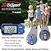 Realalt 3DTriSport Walking 3D Pedometer with Clip & Strap, eBook Included | 30 Days Memory, Accurate Step Counter, Walking Distance Miles/Km, Calorie Counter, Daily Exercise Time Monitor - Blue