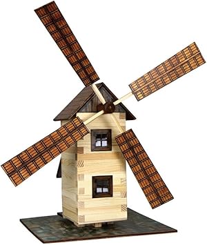 Walachia 8594036430150 Moulin à Vent En Bois Kit De Construction Modèle Maquette Embout 1lgb 1 32