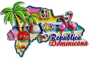 Dominican Republic Fridge Magnet Tourist Souvenir Home Kitchen Decoration Refrigerator Creative Craft