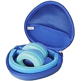 adada Hard Travel Case for iClever HS19 / iClever BTH12 Kids Headphones (Blue)
