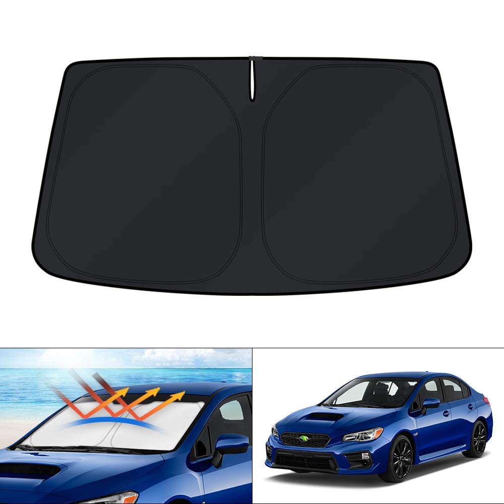 Photo 1 of KUST Windshield Sun Shade for 2015-2021 Subaru WRX Accessories Custom Fit Sunshade Sun Visor Protector Foldable Blocks UV Rays Keep Your Car Cooler