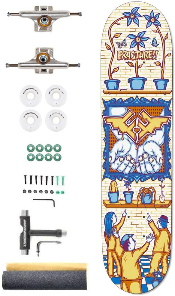 Fracture x Adswarm Custom Complete Pro Skateboard Kit - 7.75"