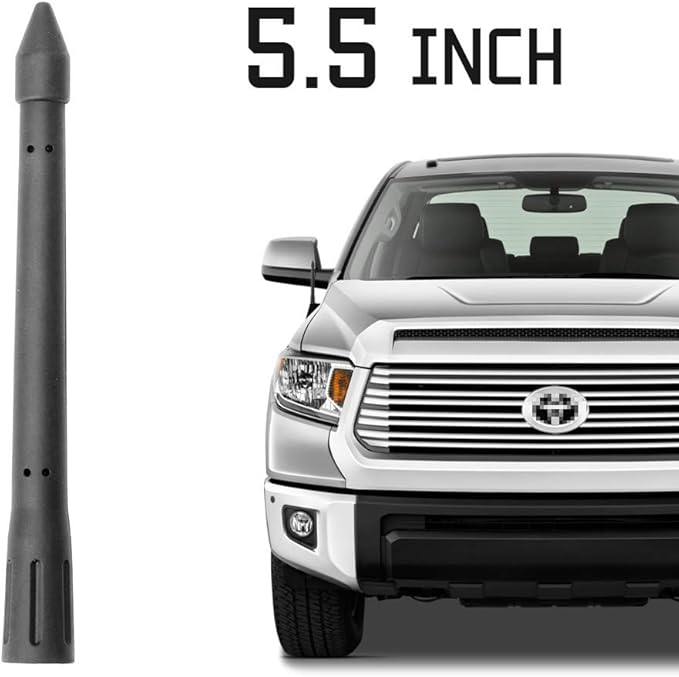 KSaAuto 5.5 Inch Antenna Mast Compatible with Toyota Tundra 20002019 Flexible Rubber Copper