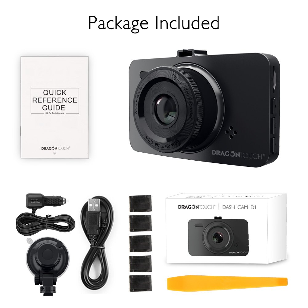 Dragon Touch D1 Dash Cam 3\